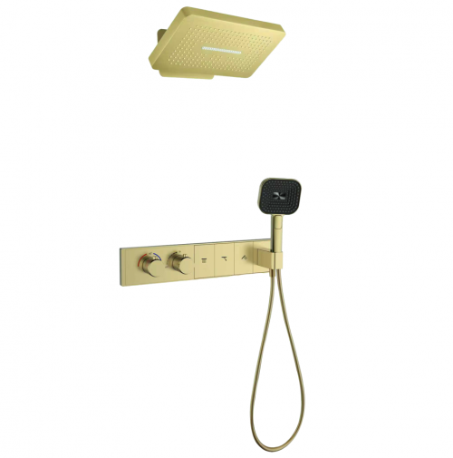 Душевая система GANZER GZ55164-S Золото матовое