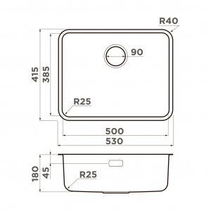 Кухонная мойка Omoikiri OMI 53-U/I ULTRA-LG 4997409 Светлое золото