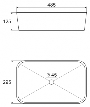 Раковина накладная Elghansa SINKS EG4120-125
