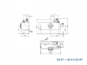 Насос СОЛОЛИФТ (Т.макс. 50°) д/подк. унит. и рак. GRUNDFOS WC-1 (9775314)