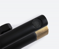 Душевая система Bronze de Luxe AVANTGARDE 2039RGB Черный/розовое золото