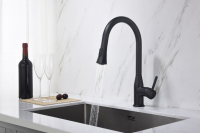Смеситель с выдвижным изливом Timo Saona 2336/03FL Black