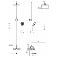 Душевая система Elghansa Wellesley 2344844-2C Chrome