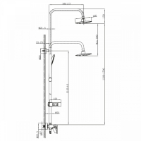 Душевая сиситема Lemark Tropic LM7002BL