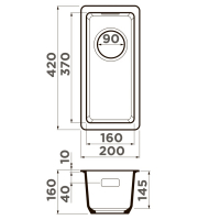Кухонная мойка Omoikiri Kata 20-U-SA 4993419 Бежевый