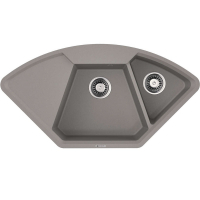 Кухонная мойка угловая Omoikiri Yonaka 98-C-GR 4993714 Leningrad Grey