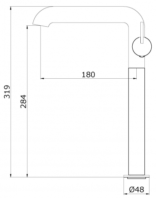 Cмеситель для раковины GANZER GZ03115-Q Графит