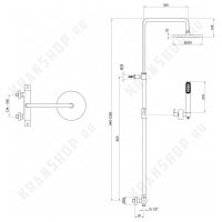Душевая система Webert Elio EL980507015PVC Хром