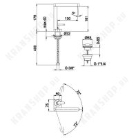 Cмеситель для раковины Webert Living LV830102560 Черный матовый