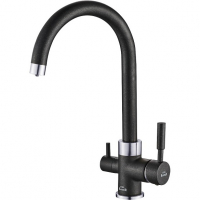 Смеситель для кухни под фильтр Zorg Hammer SH 713 Black\Chrome
