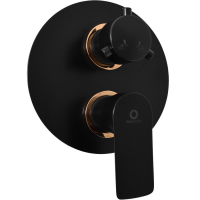 Смеситель для душа Rav Slezak Vltava VT486KCMATZ черный/золото
