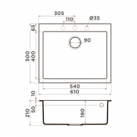 Кухонная мойка Omoikiri BOSEN 61A WH 4993826 Белый