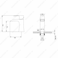 Смеситель для раковины TIMO Lumi 4261/00F Chrome