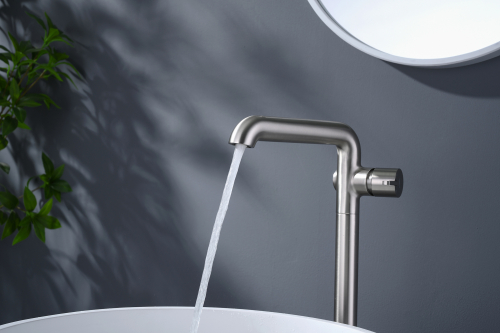 Cмеситель напольный для раковины GANZER GZ03116-G Сатин