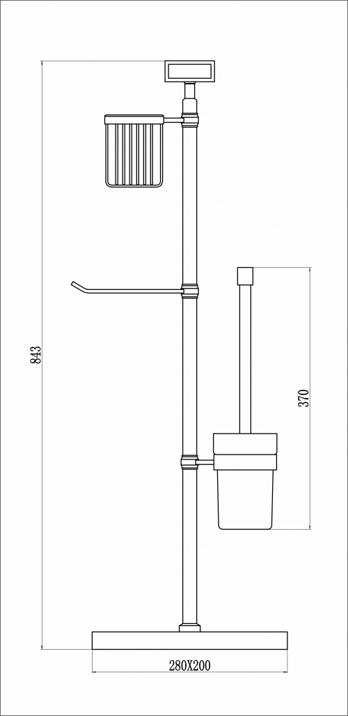 Стойка напольная GANZER GZ88037-Q Графит