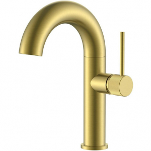 Смеситель для раковины Elghansa Radiant XQ 1647181-MattGold однорычажный Матовое золото