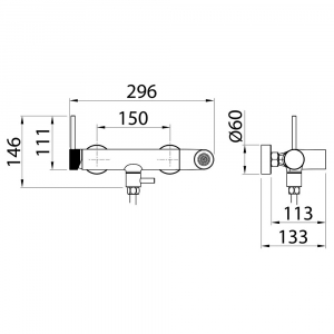 Cмеситель для ванны Elghansa Radiant XQ 2347181 Хром