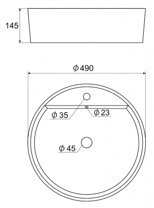Раковина накладная Elghansa SINKS EG4039-108